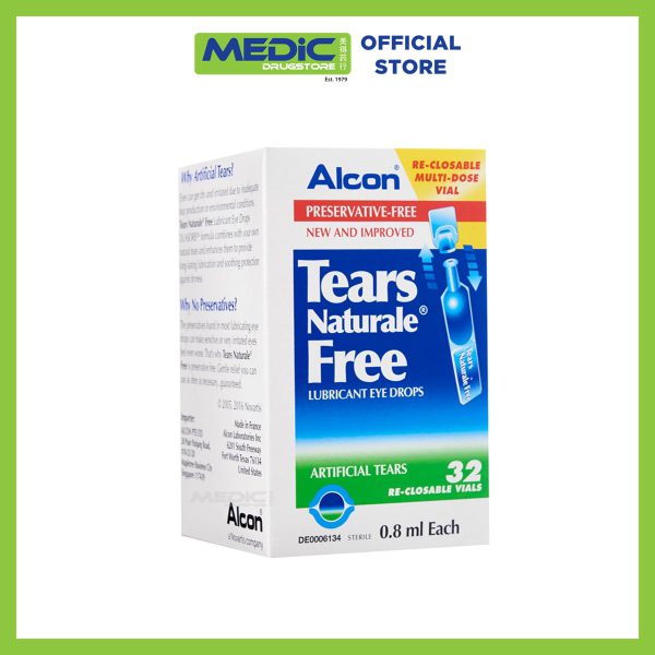 Alcon Tears Naturale Free Lubricant Eye Drops 32S