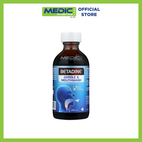 Betadine Gargle And Mouthwash 240 ML