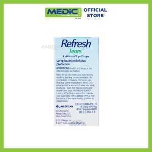 Allergan Refresh Tears Lubricant Eye Drops 15ML