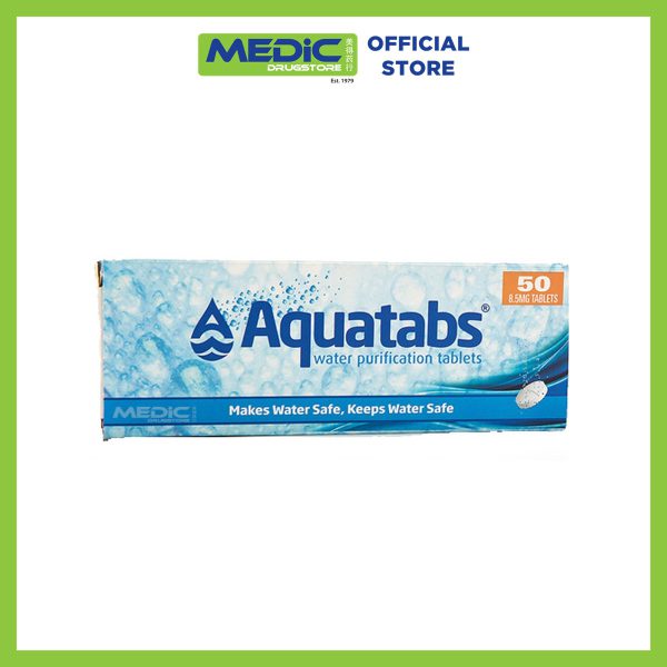Aquatabs Water Purification Tablets 8.5mg 50s