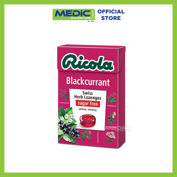 Ricola Lozenges Blackcurrant Mint 40g