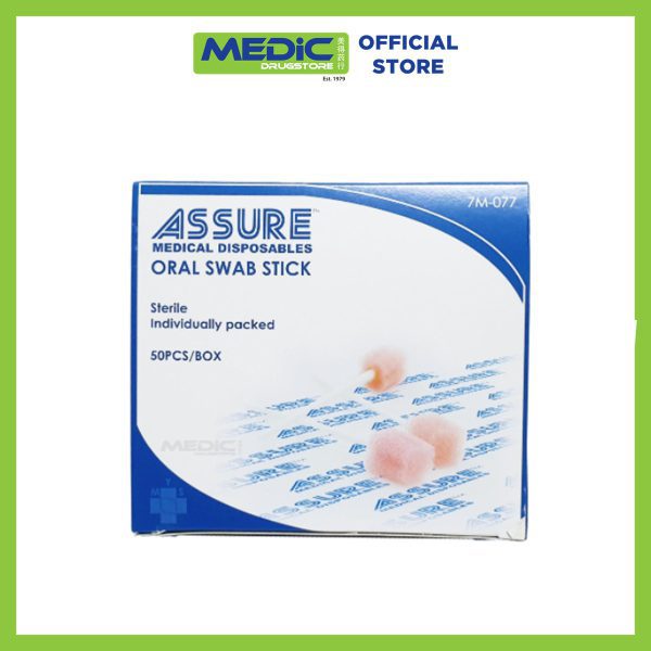 ASSURE Oral Swab Sticks Individually Packed 50S