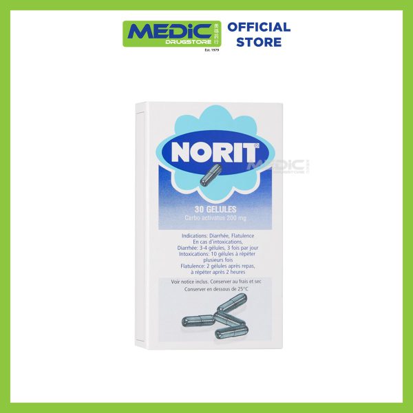 Norit Activated Carbon OTC Medicine 30s