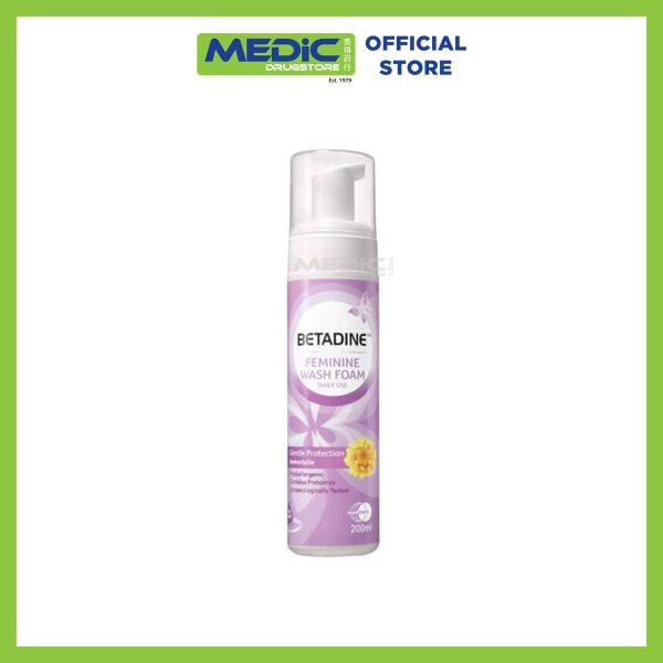 Betadine Feminine Wash Foam Gentle Protection 200Ml