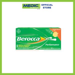 Berocca Orange Energy Vitamin Effervescent 30 Tablets