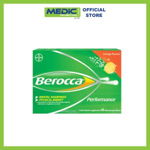 Berocca Orange Energy Vitamin Effervescent 45 Tablets