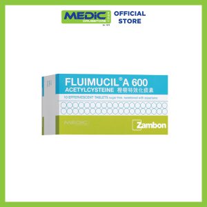 Fluimucil A 600 Effervescent Tabs 10s