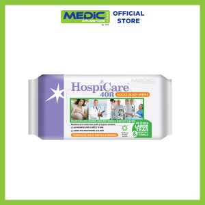Hospicare 40R Adult Body Wipes 40s