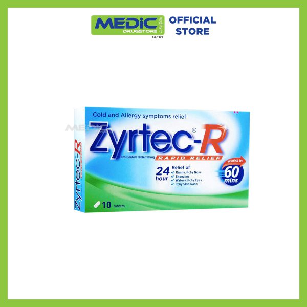 Zyrtec R Rapid Relief Film-Coated Tablet 10Mg 10s