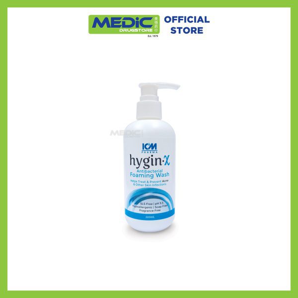 ICM Pharma Hygin-X Antibacterial Foaming Wash 200ml