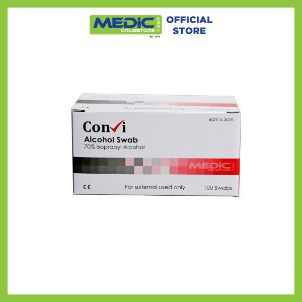 Convi Alcohol Swab 6cmx3cm 100s