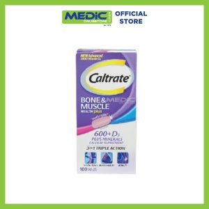 Caltrate 600 + D3 Plus with 500IU Vitamin D3 100s
