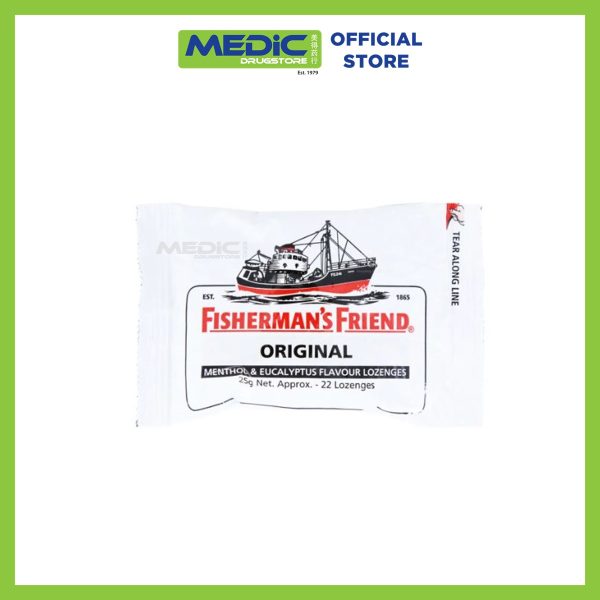 Fisherman’s Friend Original Menthol and Eucalyptus Flavour Lozenges 22s