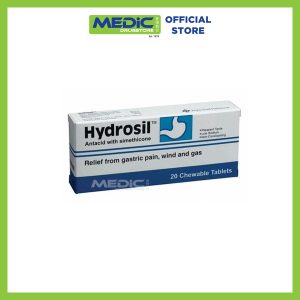 Hydrosil Antacid with Simethicone Chewable Tablets 20s