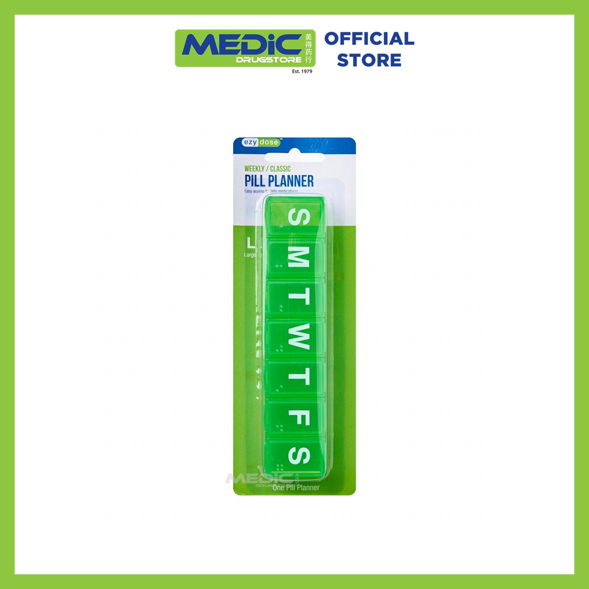 25715670065Ezy Dose Weekly Classic Pill Planner (L) #67006 - By Medic Drugstore (1) Ezy Dose Weekly Classic Pill Planner (L) #67006