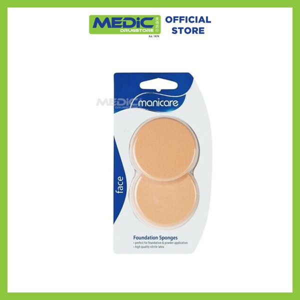 Manicare Face Foundation Sponges Round Ref56200 2s