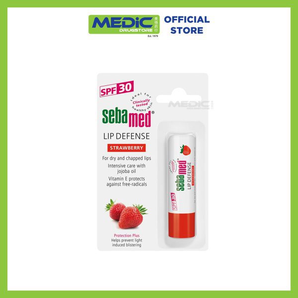 Sebamed Lip Defense Stick Strawberry SPF 30 4.8g