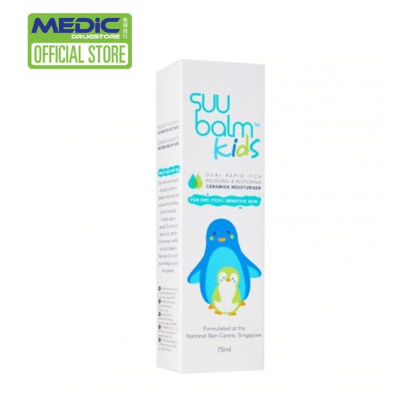 Suu Balm Kids Dual Rapid Itch Relieving & Restoring Ceramide Moisturiser 75ml