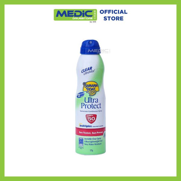 Banana Boat Ultra Protect Sunscreen Continuous Spray Spf50 175ml