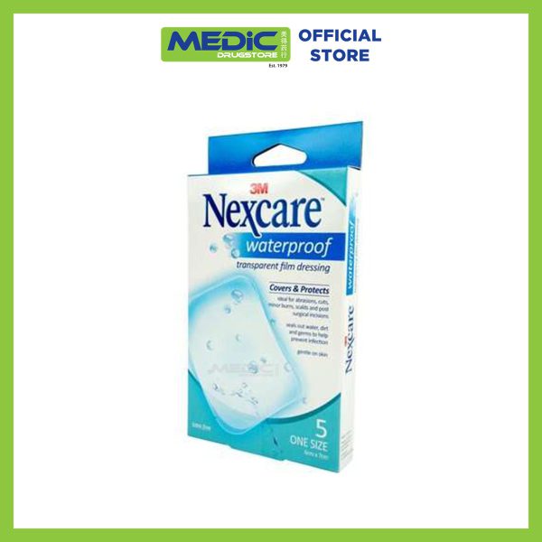 3M Nexcare Waterproof Film Dressing 10x12cm 5s