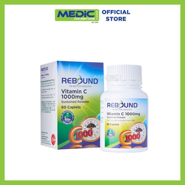 Rebound Vit C 1000 MG TR with Rhips And Citrus Bioflavonoids 60s