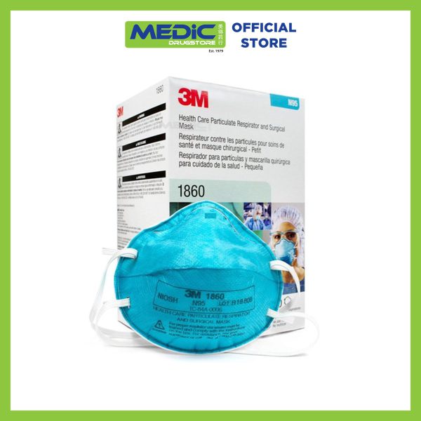 3M Health Care Particulate Respirator & Surgical Mask N95 1860 20s