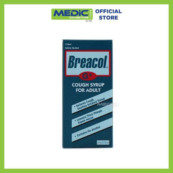 Breacol G+ Cough Syrup for Adult 115 ML