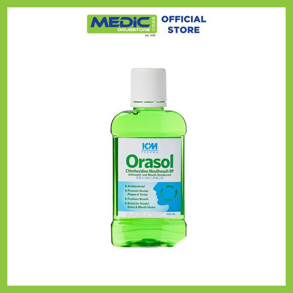 ICM Orasol Chlorhexidine Mouthwash BP 300ml