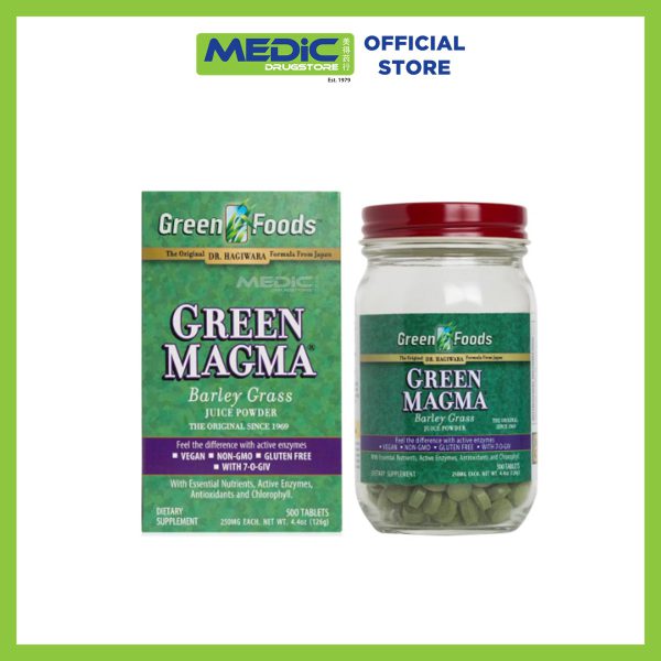 Green Magma Barley Grass Juice Powder Tablets 500s