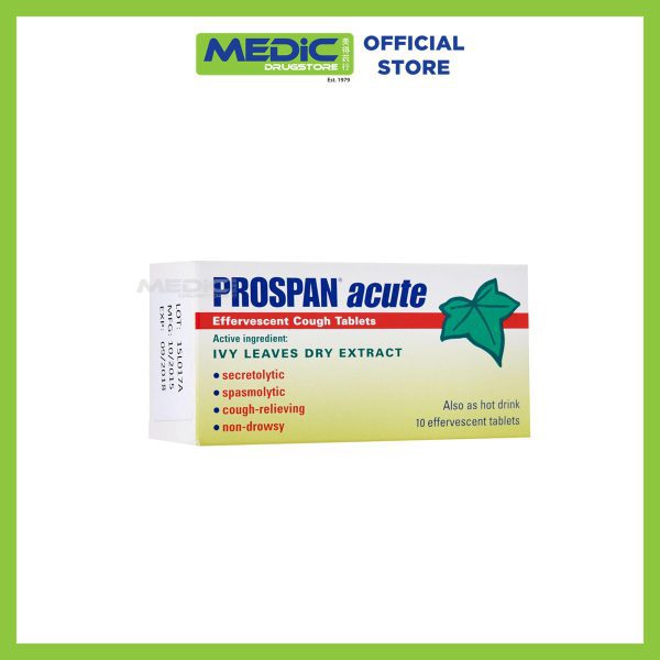 Prospan Acute Effervescent Cough Tablets 10s