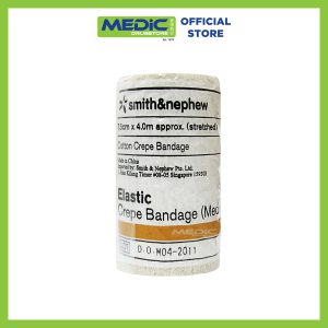 Smith and Nephew Elastic Cotton Crepe Bandage Medium Weight 5Cm x 4.0M Stretched