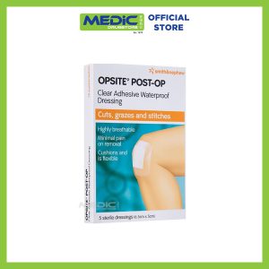 Smith and Nephew OPSITE POST-OP Clear Adhesive Waterproof Dressing (6.5Cm x 5Cm) 5s