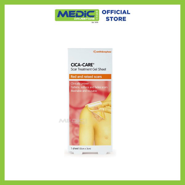 Smith and Nephew CICA-CARE Scar Treatment Gel Sheet (12Cm x 3Cm)