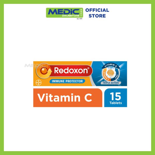 Redoxon Triple Action Orange Effervescent Tablets 15s