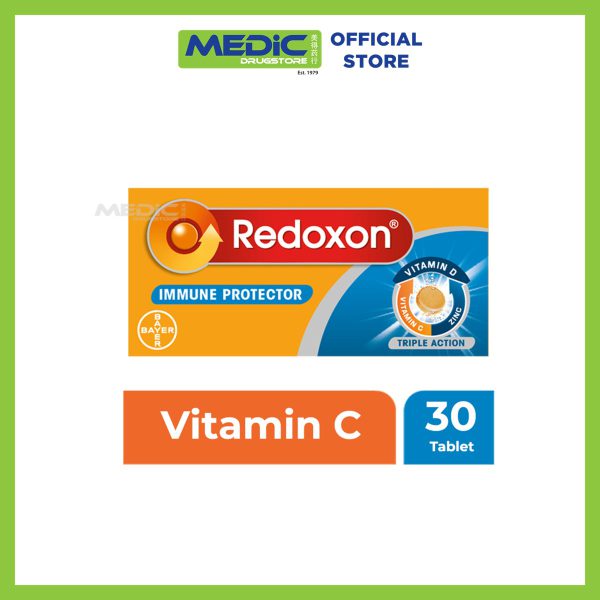 Redoxon Triple Action Orange Effervescent Tablets 30s