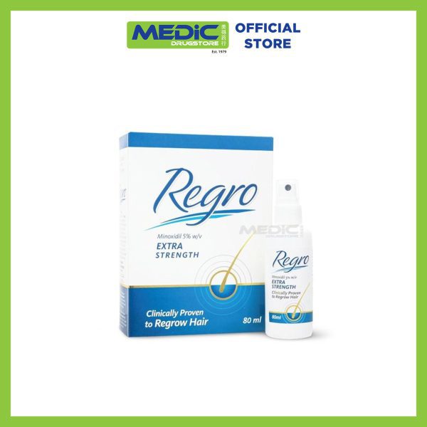 Regro Minoxidil 5% w/v Lotion Extra Strength 80 ML