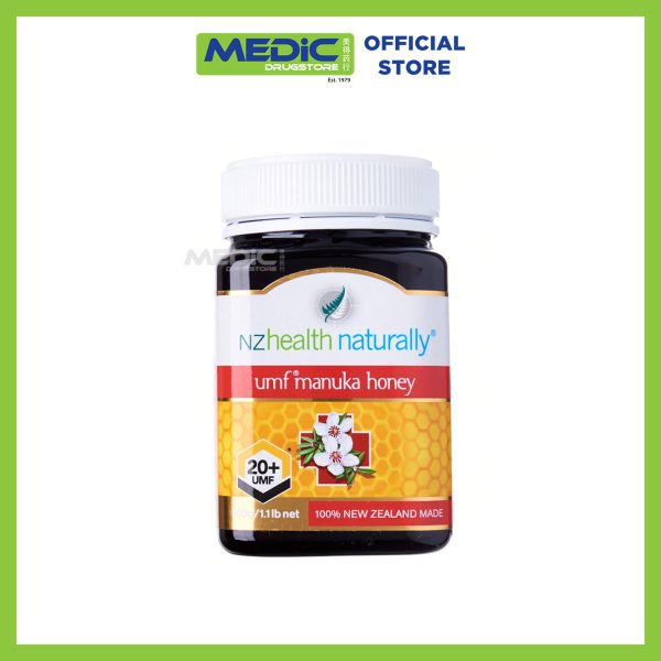 NZ Health Naturally Manuka Honey UMF 20+ 500 G