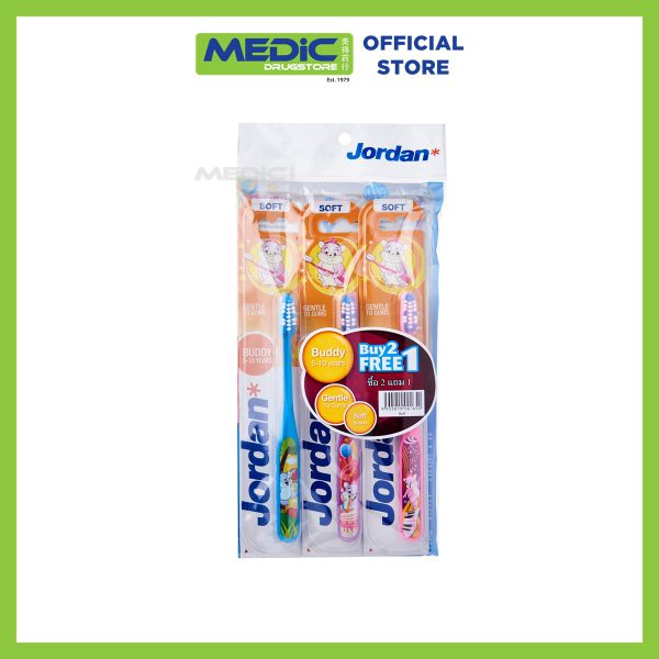 Jordan Soft Buddy Toothbrush (5 to 10 years) 1S x 3