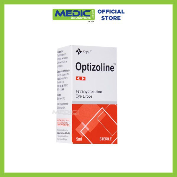 Xepa Optizoline Tetrahydrozoline Eye Drops 5ml