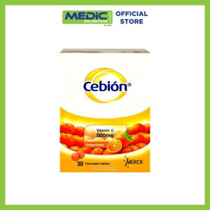 Cebion Vitamin C Chewable Tablets Orange Flavour 30s