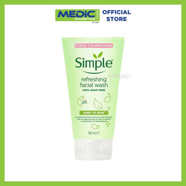 Simple Refreshing Facial Wash Soap Free 150ml
