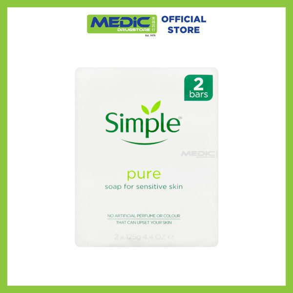 Simple Pure Bar Soap for Sensitive Skin 2s