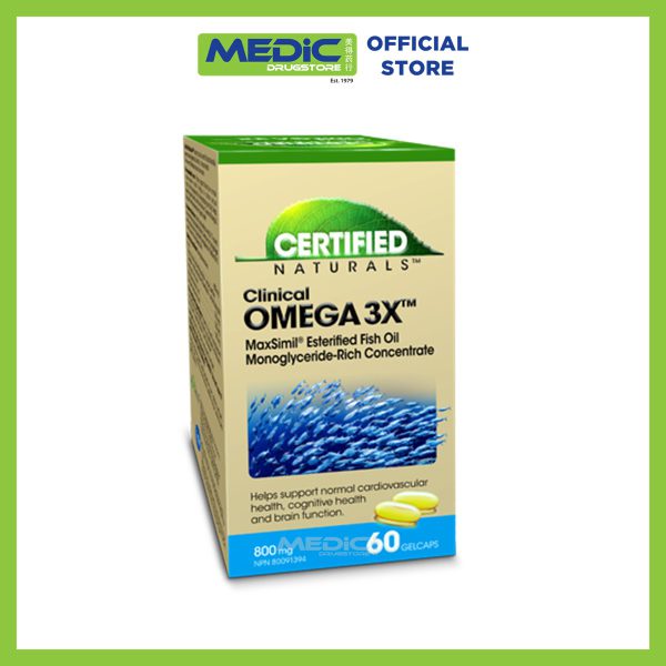Certified Naturals Omega 3x Capsules 60s