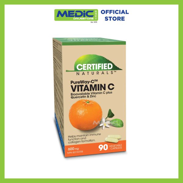 Certified Naturals Pureway-C Vitamin C Capsules 600mg 90s