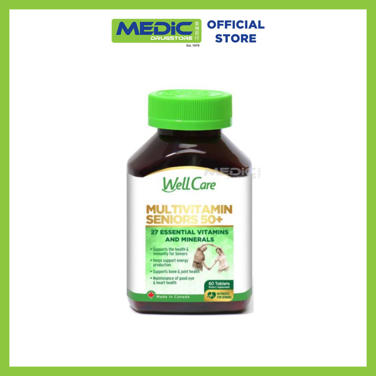 8328960004404-WellCare Multivitamin Seniors 50+ 60s - By Medic Drugstore WellCare Multivitamin Seniors 50+ 60s