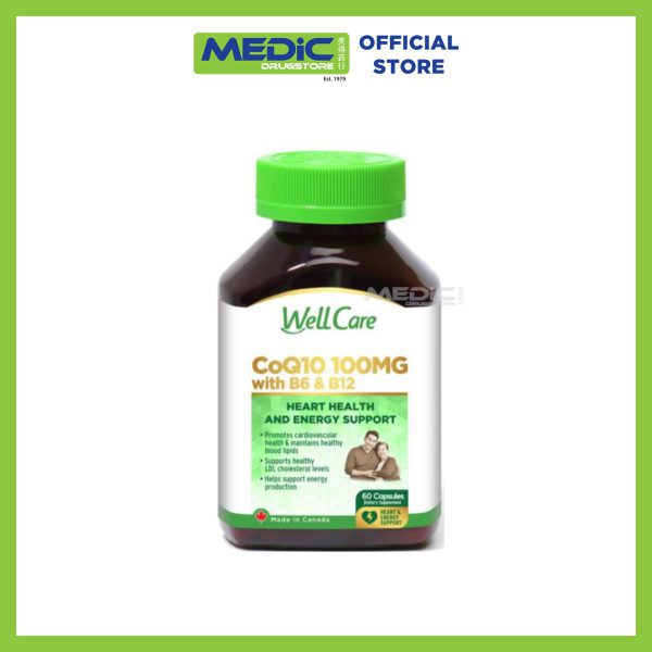 WellCare CoQ10 100mg with B6 & B12 60s