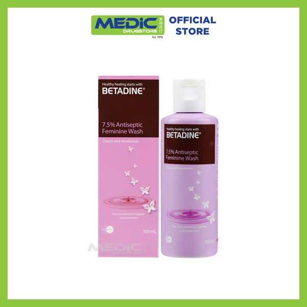 Betadine Antiseptic Feminine Wash 7.5% 100 ML