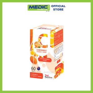 Total Nutrition Chewable Vitamin C 500mg 60s