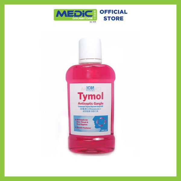 ICM Pharma Thymol Antiseptic Gargle & Mouthwash 300ml