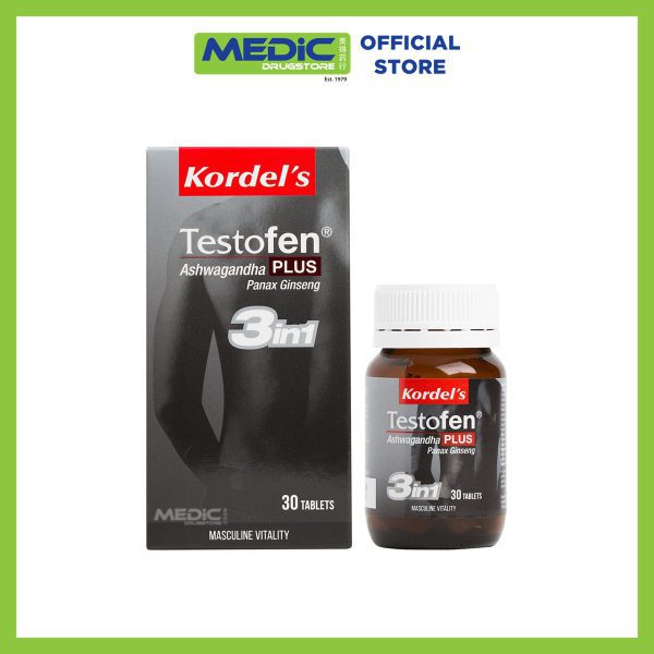 Kordel's Testofen Plus Ashwagandha and Panax Ginseng 30s